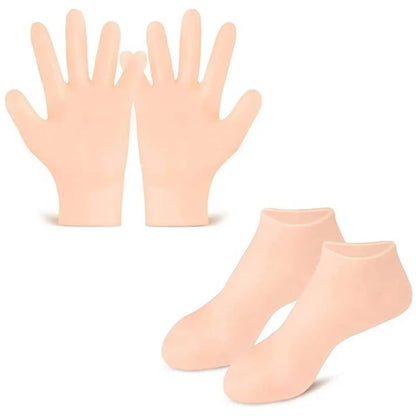 Silicone Moisturizing Soft Gel Gloves And Socks