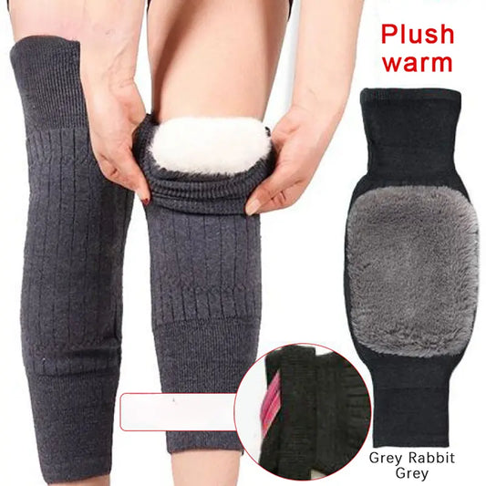 2 Pcs Adjustable Cashmere wool Knee Warmers for Men and  Women